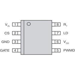 LED Driver IC 1 Output AC DC Offline Switcher Step-Down (Buck) PWM Dimming - 8-SOIC-EP - 3