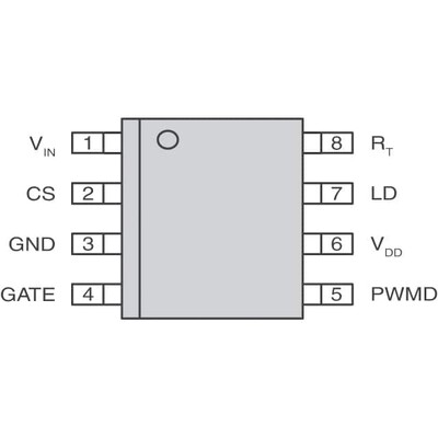 LED Driver IC 1 Output AC DC Offline Switcher Step-Down (Buck) PWM Dimming - 8-SOIC-EP - 3