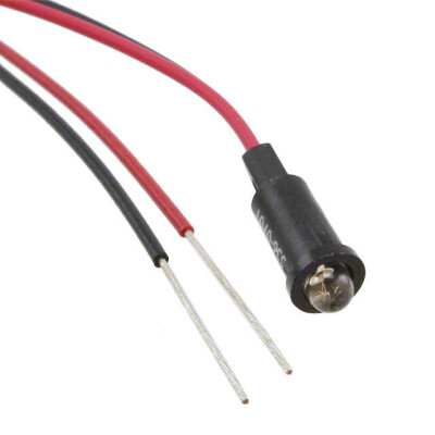 LED Panel Indicator Red Clear 45° 1.8V 40mA Wire Leads - 14