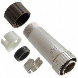 11 Position Circular Connector Plug, Male Pins Solder Cup - Hirose Electric Co Ltd