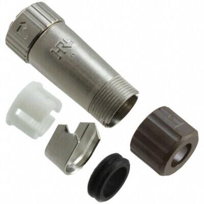 11 Position Circular Connector Plug, Female Sockets Solder Cup - 1