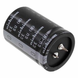 10000 µF 63 V Aluminum Electrolytic Capacitors Radial, Can - Snap-In 3000 Hrs @ 105°C - Nichicon