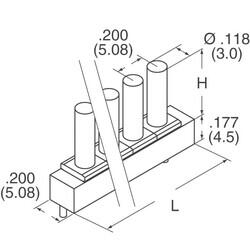 Light Pipe 4 Wide Clear Rigid Board Mount, Press Fit - 2