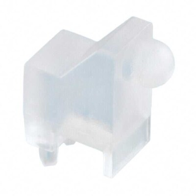 Light Pipe Single Clear Rigid Board Mount, Press Fit, Right Angle - 1