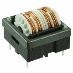 15 mH @ 400 Hz 2 Line Common Mode Choke Through Hole 2A DCR 196mOhm - TE Connectivity Schaffner