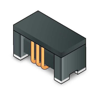 2 Line Common Mode Choke Surface Mount 90 Ohms @ 100 MHz 500mA DCR 300mOhm - 1
