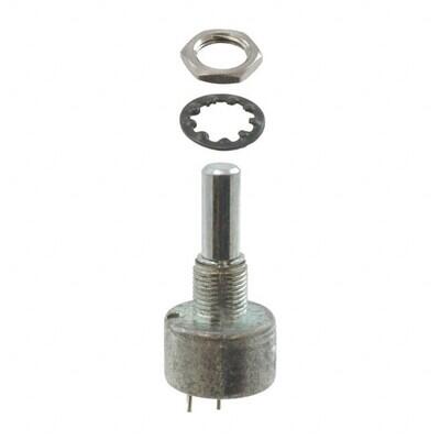 10k Ohm 1 Gang Linear Panel Mount Potentiometer None 1 Kierros Cermet 2W PC Pins - 1