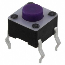 Tactile Switch SPST-NO Top Actuated Through Hole - E-Switch