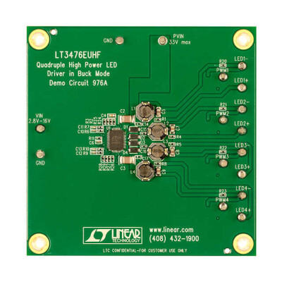 LT3476 - 4 Non-Isolated Outputs Dimmable LED Driver Evaluation Board - 1