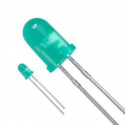 Green 569nm LED Indication - Discrete 2.1V Radial - Lite-On Inc.