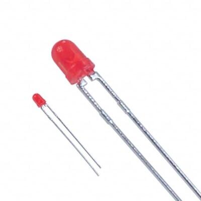 Red 625nm LED Indication - Discrete 2V Radial - 1