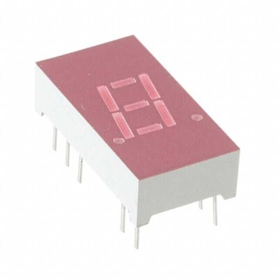 Display Modules - LED Character and Numeric Red 7-Segment 1 Character Common Anode 2V 20mA 0.738