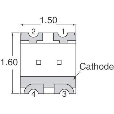 Green, Red 571nm Green, 631nm Red LED Indication - Discrete 2V Green, 2V Red 0606 (1616 Metric) - 2