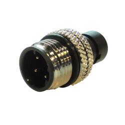 M12 D-Code Plug for Cable 4Pin Male, For Overmold with Cable - 2