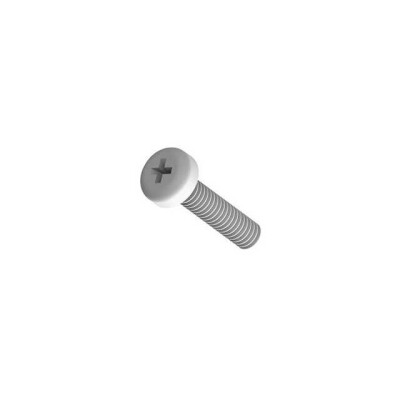 M2.5x0.45 Pan Head Machine Screw Phillips Drive Nylon - 1