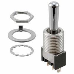 Toggle Switch SPDT Panel Mount - NKK Switches
