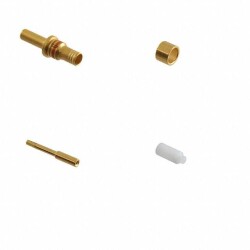 Coax Pin, Socket Center Contact Size 12 Crimp Gold - Amphenol Aerospace Operations