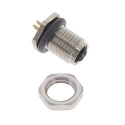 4 Position Circular Connector Receptacle, Female Sockets Solder - Amphenol LTW