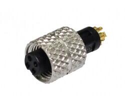 M5 A-Code Plug for Cable 4 Pin Female - ATTEND Technology