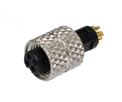 M5 A-Code Plug for Cable 4 Pin Female - 1