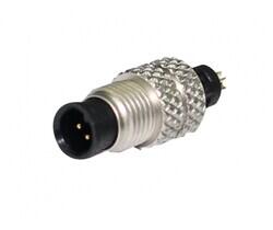 M5 A-Code Plug for Cable 4 Pin Male - 1