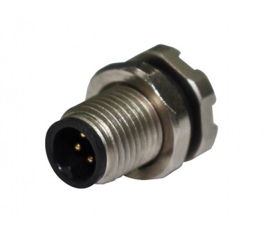 M5 A-Code Receptacle 4Pin Straight Type - 1