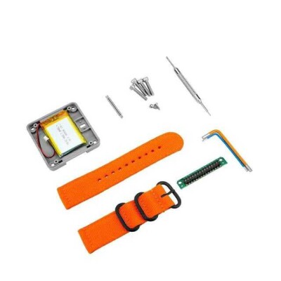 M5Stack A128-B Watch Development Kit w/ Orange Strap (Excluding Core) v1.1 - 1