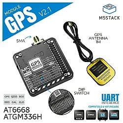M5Stack M003-V21 GPS Module v2.1 with Antenna (ATGM336H) - 1
