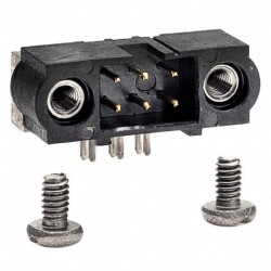 Connector Header Through Hole, Right Angle 6 position 0.079