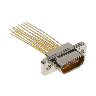 15 Position D-Type, Micro-D Receptacle, Female Sockets Connector - 1