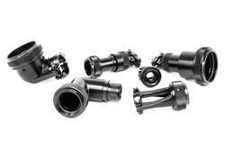 Black Connector Backshell, Banding 9, A - Amphenol PCD