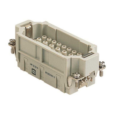 Male Insert without Contacts Gray 32+Ground Position Crimp - 1