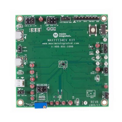 MAX77734 Battery Charger Power Management Evaluation Board - 1
