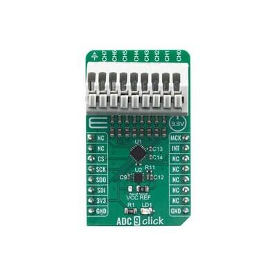 MCP1501-20, MCP3564 Analog to Digital Converter (ADC) Data Acquisition mikroBUS™ Click™ Platform Evaluation Expansion Board - 1