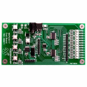 MCP23017, MCP23S17 GPIO Expander Interface Evaluation Board - 1
