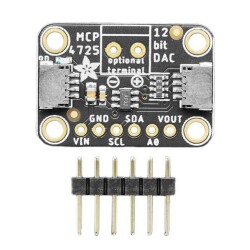 MCP4725 - 12 Bit 3.4M Samples Per Second Digital to Analog Converter (DAC) Evaluation Board - Adafruit Industries LLC