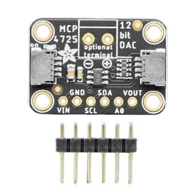 MCP4725 - 12 Bit 3.4M Samples Per Second Digital to Analog Converter (DAC) Evaluation Board - 1