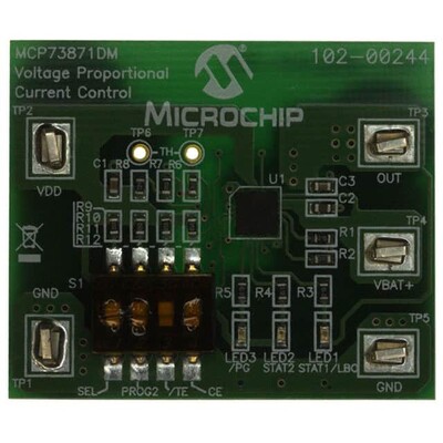 MCP73871 Battery Charger Power Management Evaluation Board - 1