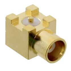 MCX Connector Jack, Female Socket 50Ohm Surface Mount, Right Angle Solder - Cinch Connectivity Solutions