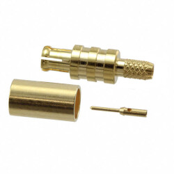 MCX Connector Plug, Male Pin 75 Ohms Free Hanging (In-Line) Solder - Samtec Inc.