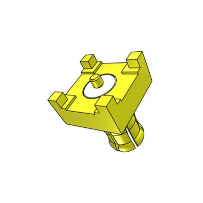 MCX Connector Plug, Male Pin 75Ohm Surface Mount Solder - 3