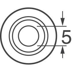 6 Position Circular Connector Plug, Male Pins Solder, Crimp Pin Adapter Available - 3