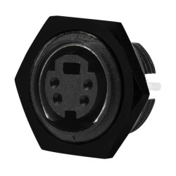 8 Position Circular Connector Receptacle, Female Sockets Solder - 1