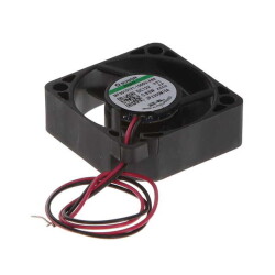 Fan Tubeaxial 12VDC Square - 30mm L x 30mm H Vapo-Bearing™ 5.5 CFM (0.154m³/min) 2 Wire Leads - Sunon Fans