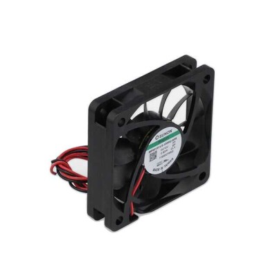 Fan Tubeaxial 12VDC Square - 60mm L x 60mm H Vapo-Bearing™ 17.6 CFM (0.493m³/min) 2 Wire Leads - 1