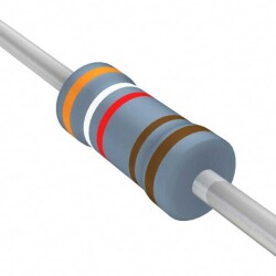 3.92 kOhms ±1% 0.25W, 1/4W Through Hole Resistor Axial Metal Film - YAGEO