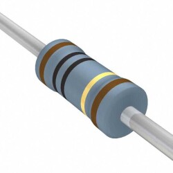 10 Ohms ±1% 0.25W, 1/4W Through Hole Resistor Axial Metal Film - YAGEO