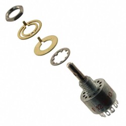Rotary Switch 12 Position SP12T 250mA (AC/DC) 125 VAC Panel Mount - C&K