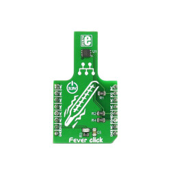 MAX30205 Temperature Sensor mikroBUS™ Click™ Platform Evaluation Expansion Board - MikroElektronika
