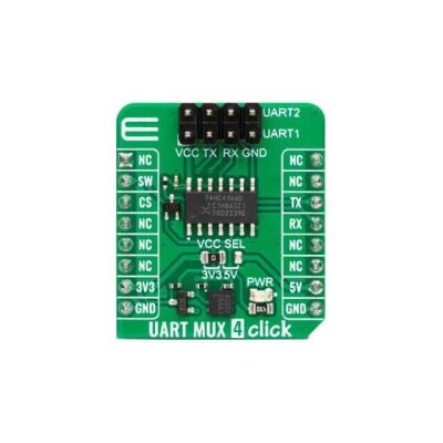 74HC4066D Multiplexer, Demultiplexer (MUX, DEMUX) Interface mikroBUS™ Click™ Platform Evaluation Expansion Board - 1